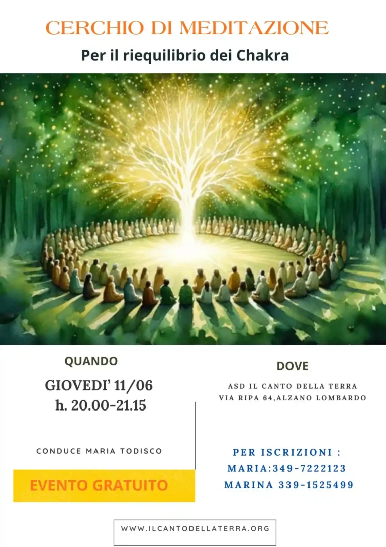 Cerchio di meditazione gratuito ad Alzano Lombardo - Il Canto della Terra ASD Via Ripa 64