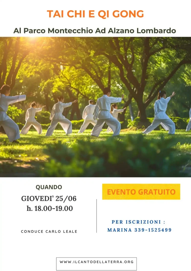 Tai Chi e Qi Gong al Parco Montecchio di Alzano Lombardo - Il Canto della Terra ASD